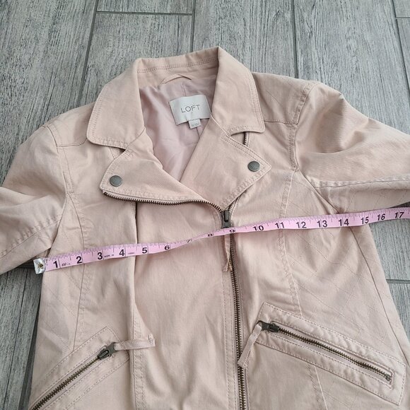 Ann Taylor LOFT women's pink zippered jacket size XS - Picture 6 of 9